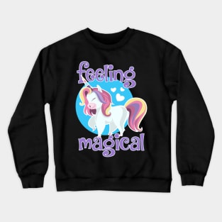 Feeling Magical Cute Unicorn Crewneck Sweatshirt